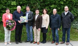 Abschied von Peter Barteit (2. v. l.) und Bernd Zauner (3. v. l.) aus der Kreistagsfraktion