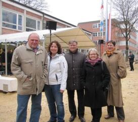 Stadtrat Dietm. Franzke, Kreisräte Ruth Müller u. Franz Göbl, Stadträtin Maria Haucke, stv. Landrätin Christel Engelhard