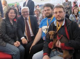 Diskussion am Kirchentag mit Frank-Walter Steinmeier